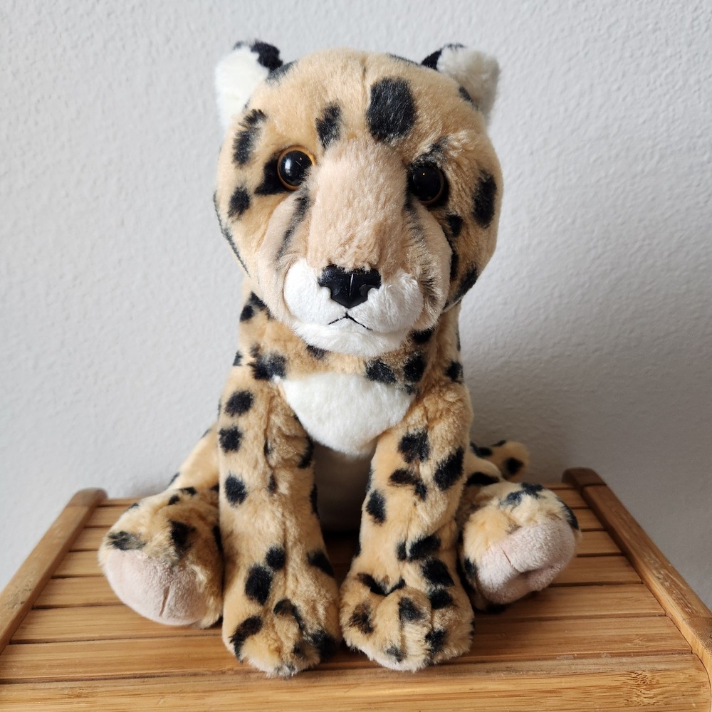 2019 Aurora‎ Destination Nation Sitting Leopard Plush Stuffed Animal 10 in Tall - Picture 12 of 12